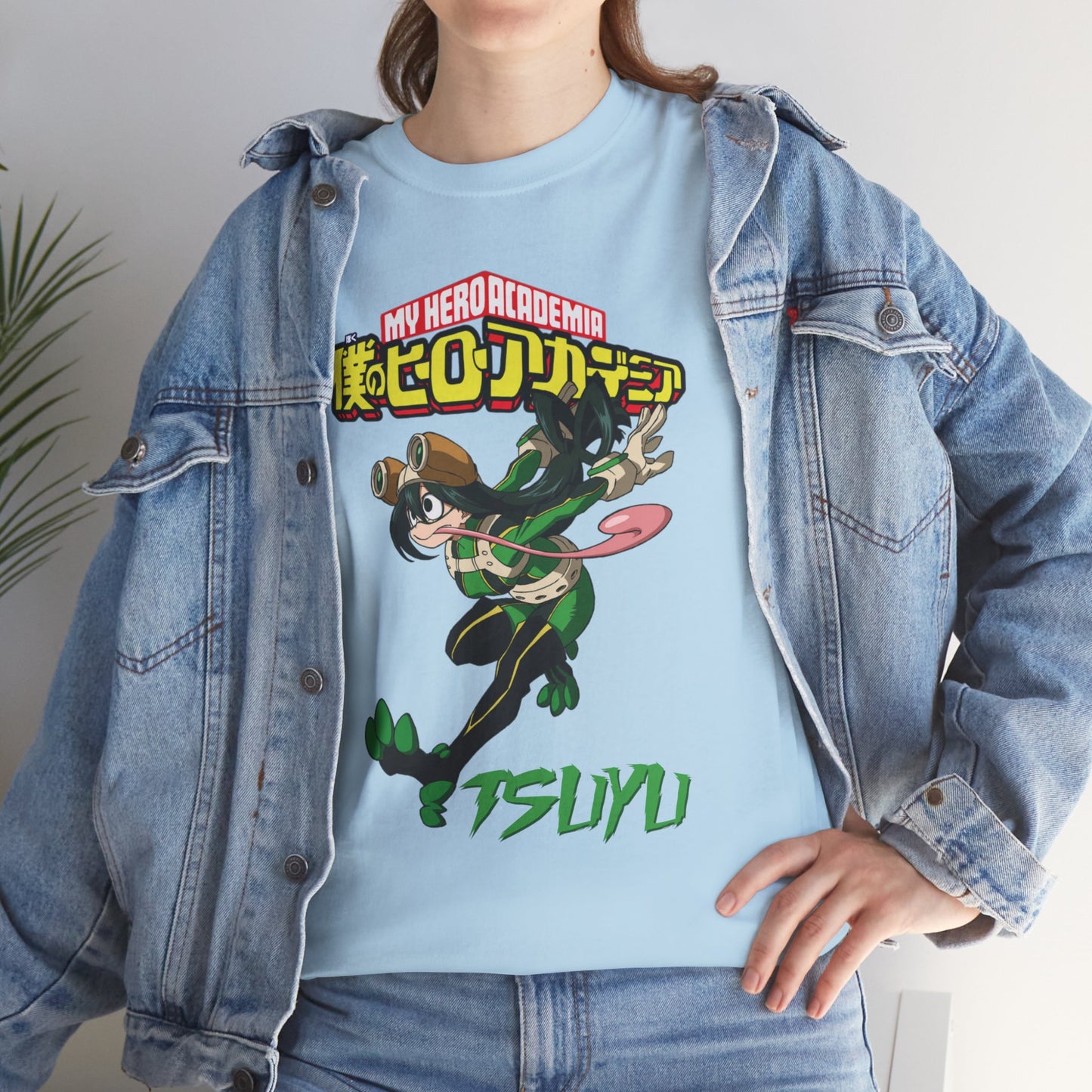OMNI™ My Hero Academia Tsuyu Asui Unisex Heavy Cotton T-Shirt