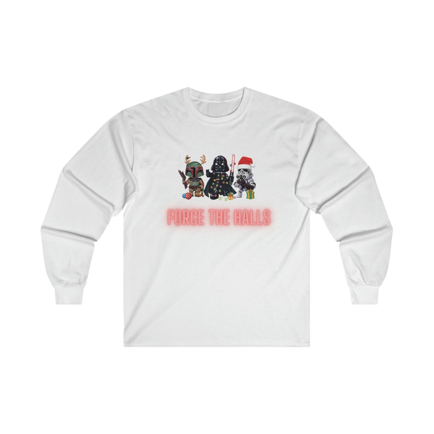 OMNI™ Star Wars Trio (Darth Vader, Boba Fett and Stormtrooper) Christmas Themed Unisex Ultra Cotton Long Sleeve T-Shirt