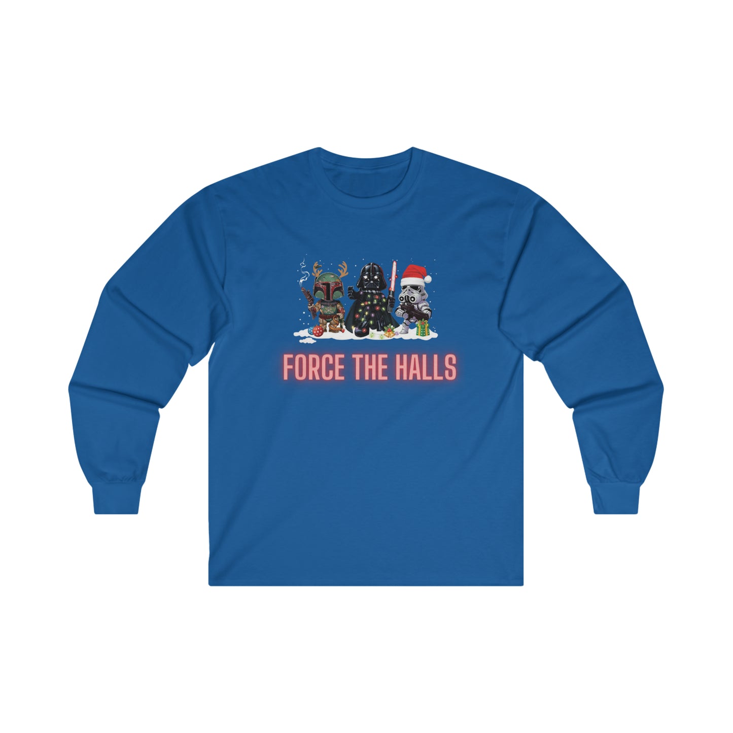 OMNI™ Star Wars Trio (Darth Vader, Boba Fett and Stormtrooper) Christmas Themed Unisex Ultra Cotton Long Sleeve T-Shirt