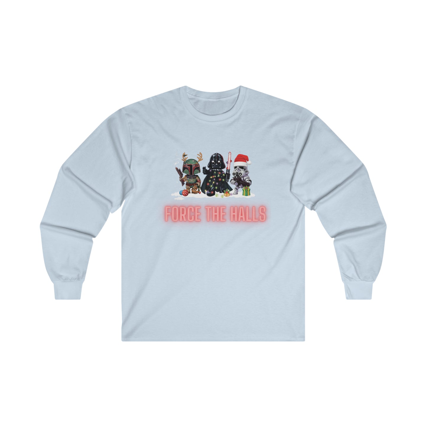 OMNI™ Star Wars Trio (Darth Vader, Boba Fett and Stormtrooper) Christmas Themed Unisex Ultra Cotton Long Sleeve T-Shirt