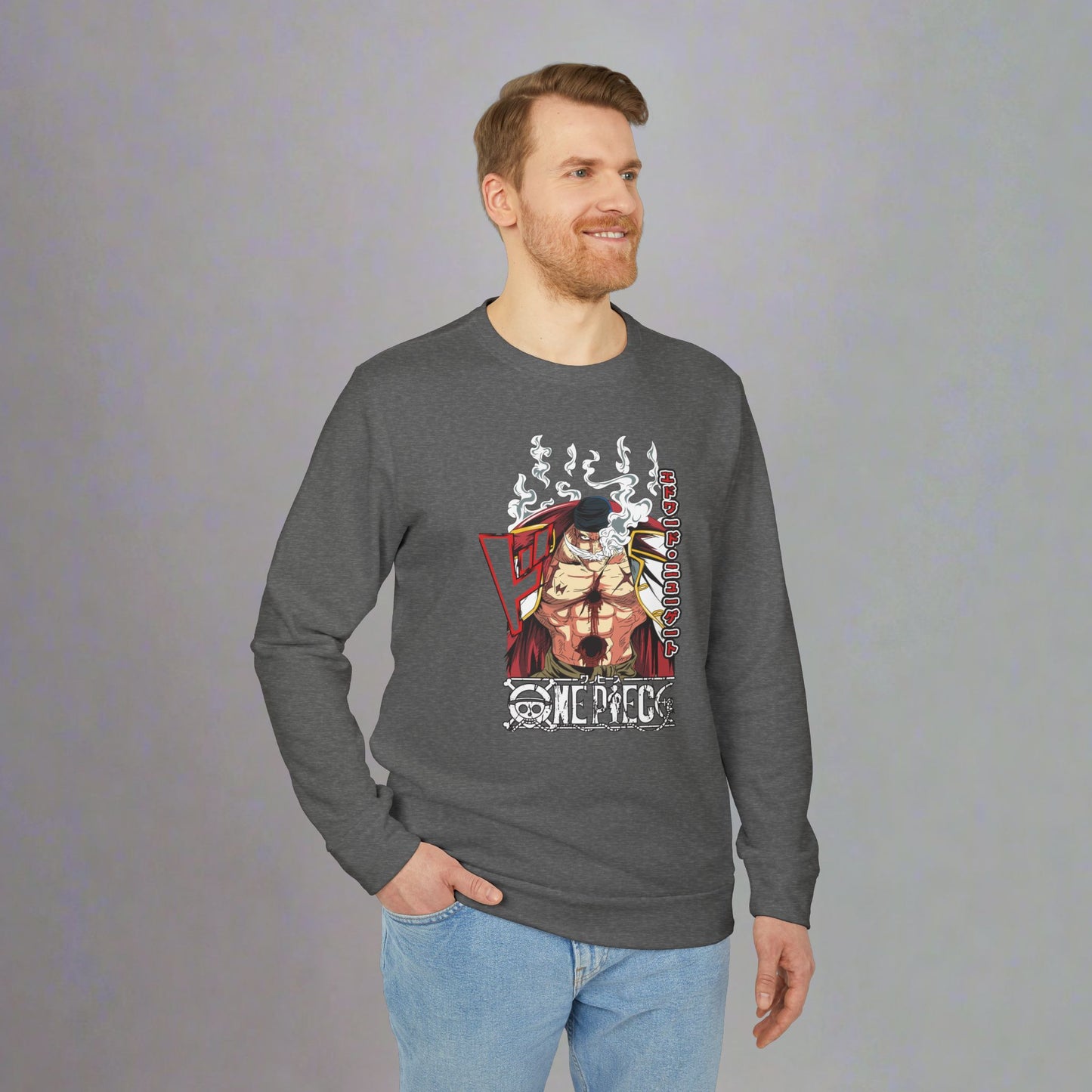 OMNI™ One Piece Edward "Whitebeard" Newgate Adidas Unisex Fleece Crewneck Sweatshirt