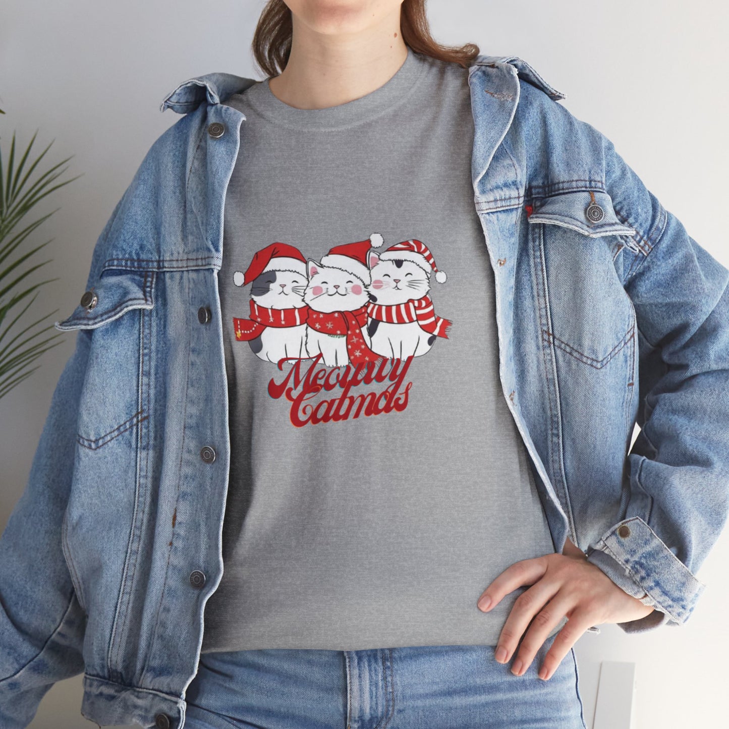 OMNI™ Meowwy Catmas Christmas Heavy Cotton Unisex T-Shirt