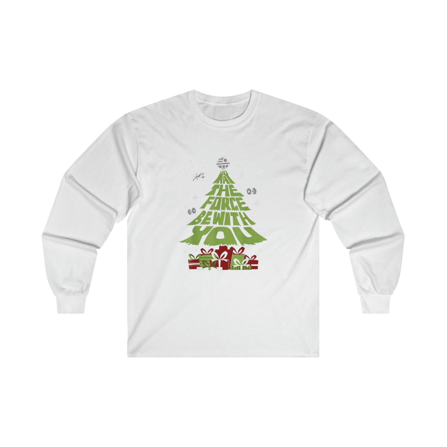 OMNI™ May The Force Be With You Christmas Tree Unisex Ultra Cotton Long Sleeve T-Shirt