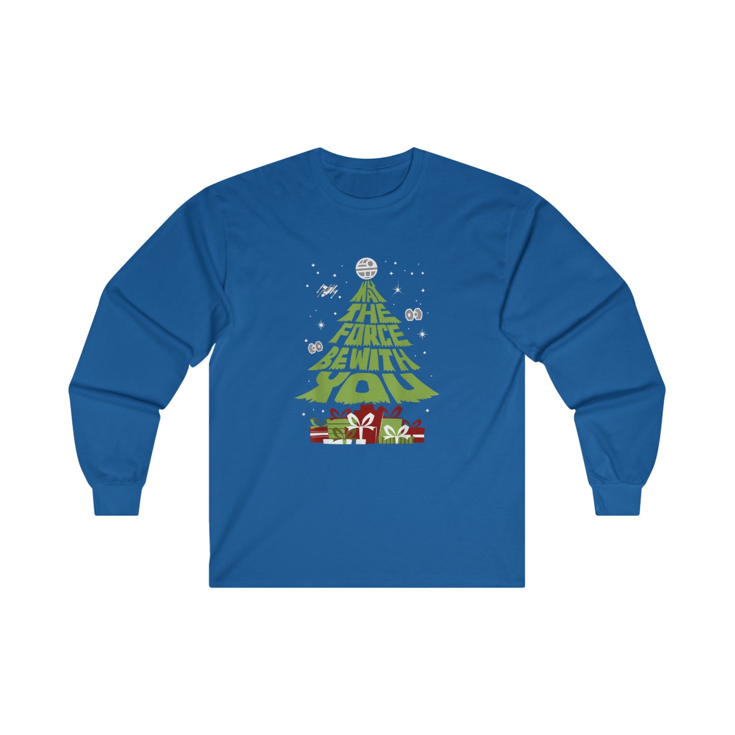 OMNI™ May The Force Be With You Christmas Tree Unisex Ultra Cotton Long Sleeve T-Shirt