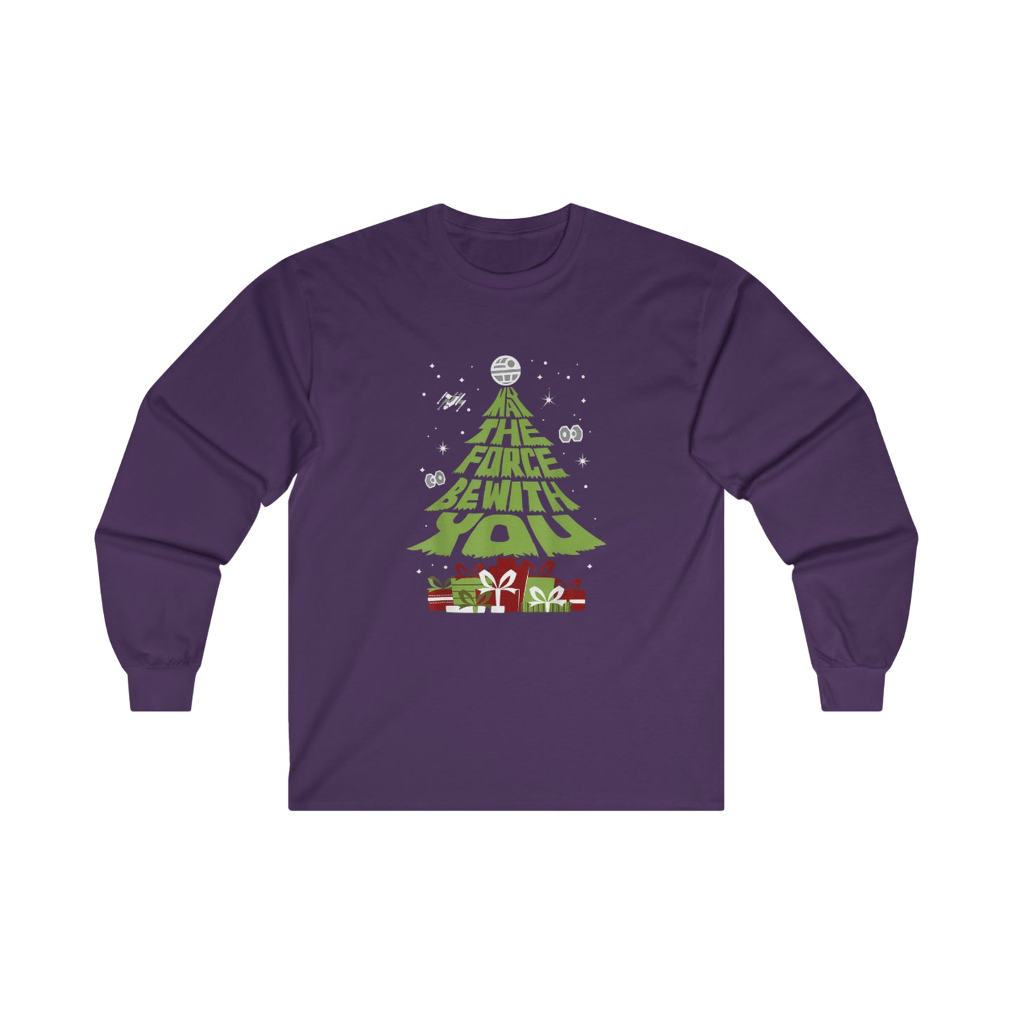 OMNI™ May The Force Be With You Christmas Tree Unisex Ultra Cotton Long Sleeve T-Shirt
