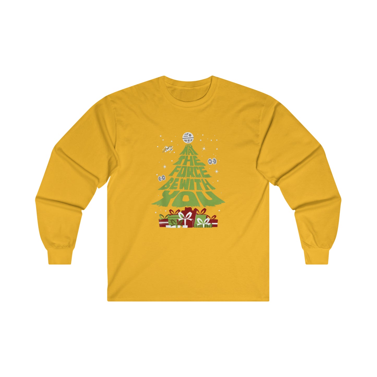 OMNI™ May The Force Be With You Christmas Tree Unisex Ultra Cotton Long Sleeve T-Shirt