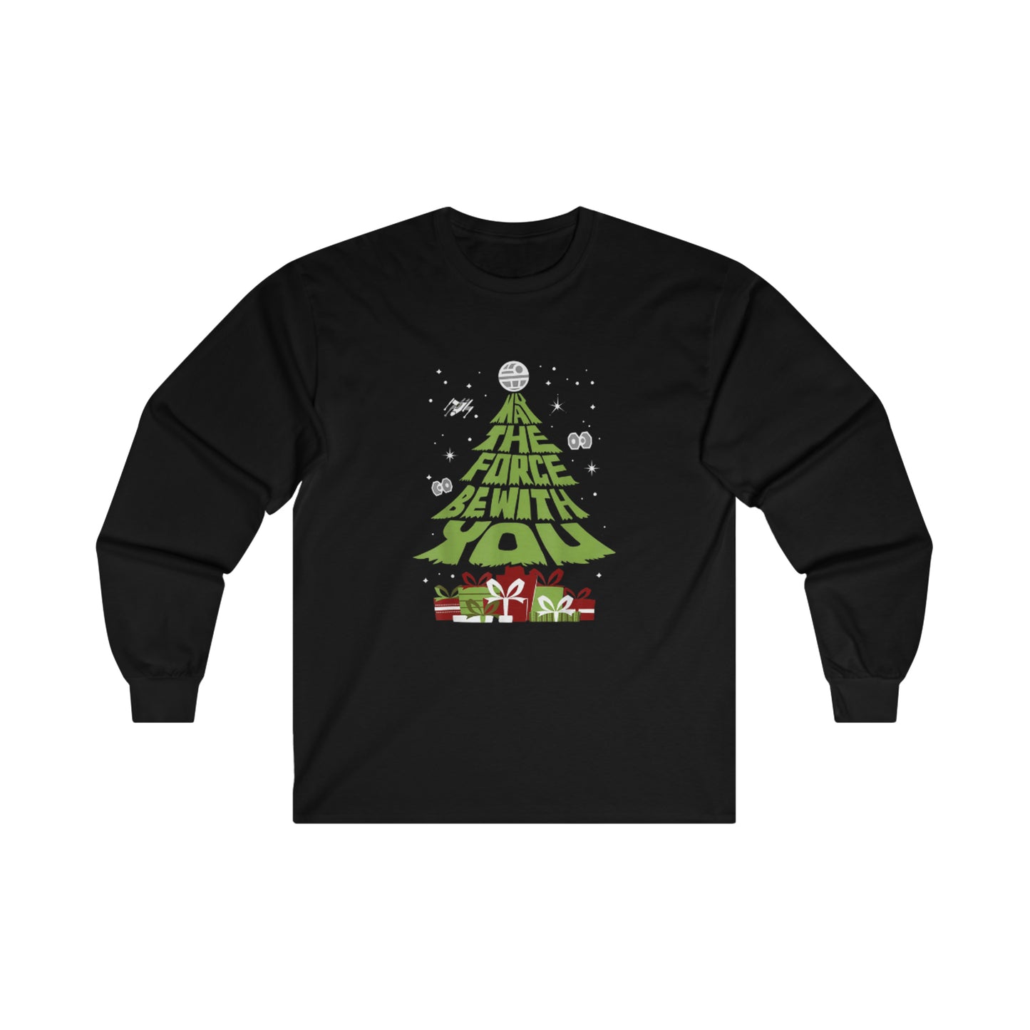 OMNI™ May The Force Be With You Christmas Tree Unisex Ultra Cotton Long Sleeve T-Shirt