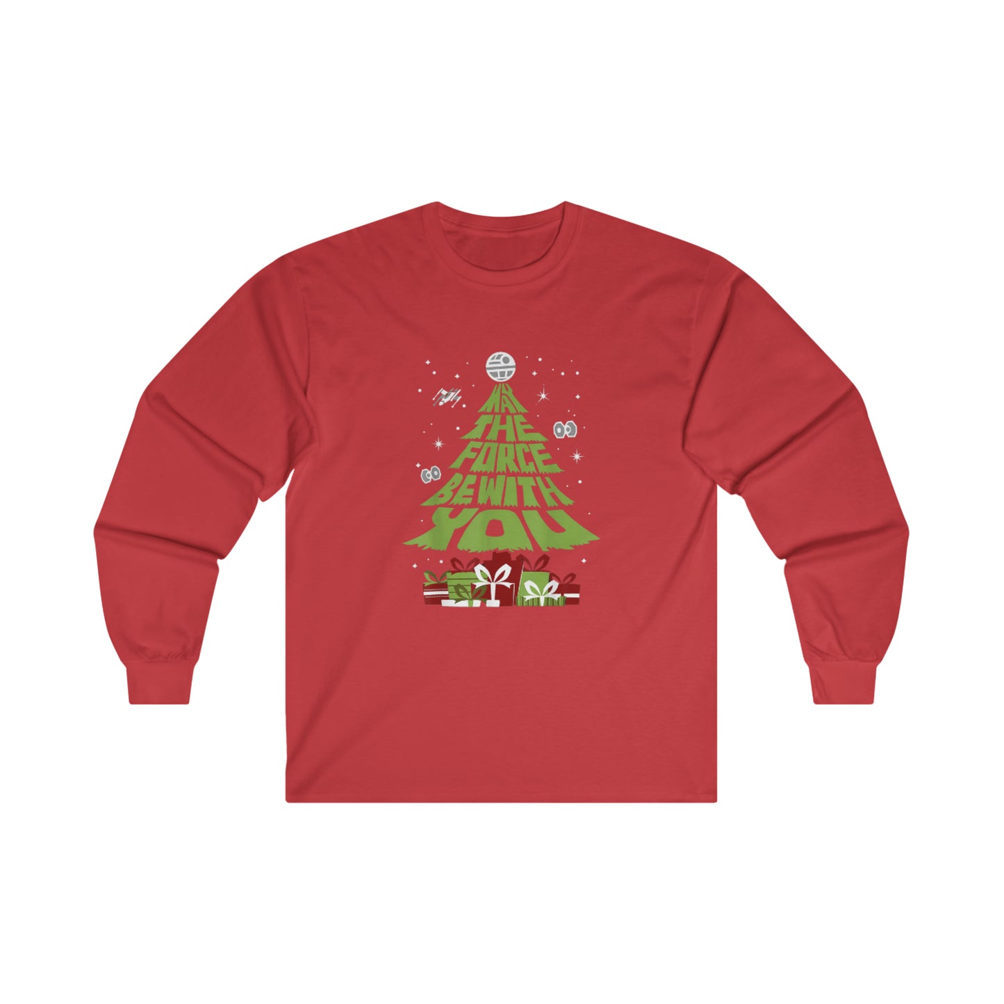 OMNI™ May The Force Be With You Christmas Tree Unisex Ultra Cotton Long Sleeve T-Shirt
