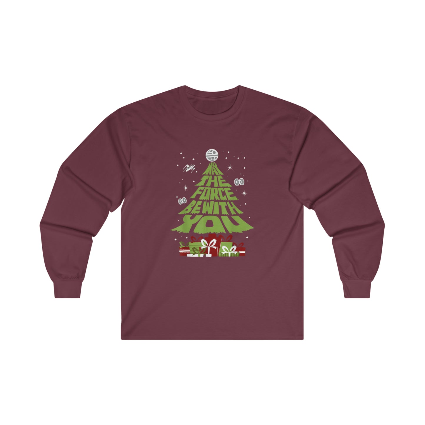 OMNI™ May The Force Be With You Christmas Tree Unisex Ultra Cotton Long Sleeve T-Shirt