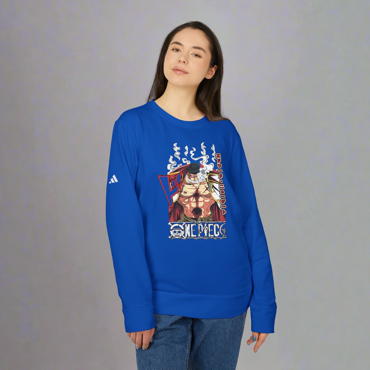 OMNI™ One Piece Edward "Whitebeard" Newgate Adidas Unisex Fleece Crewneck Sweatshirt