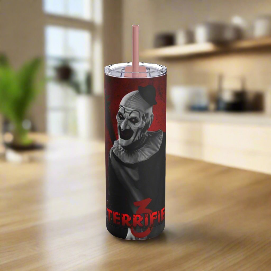 OMNI™ Art The Clown (Terrifuer III) Maars Maker 20oz Skinny Matte Tumbler