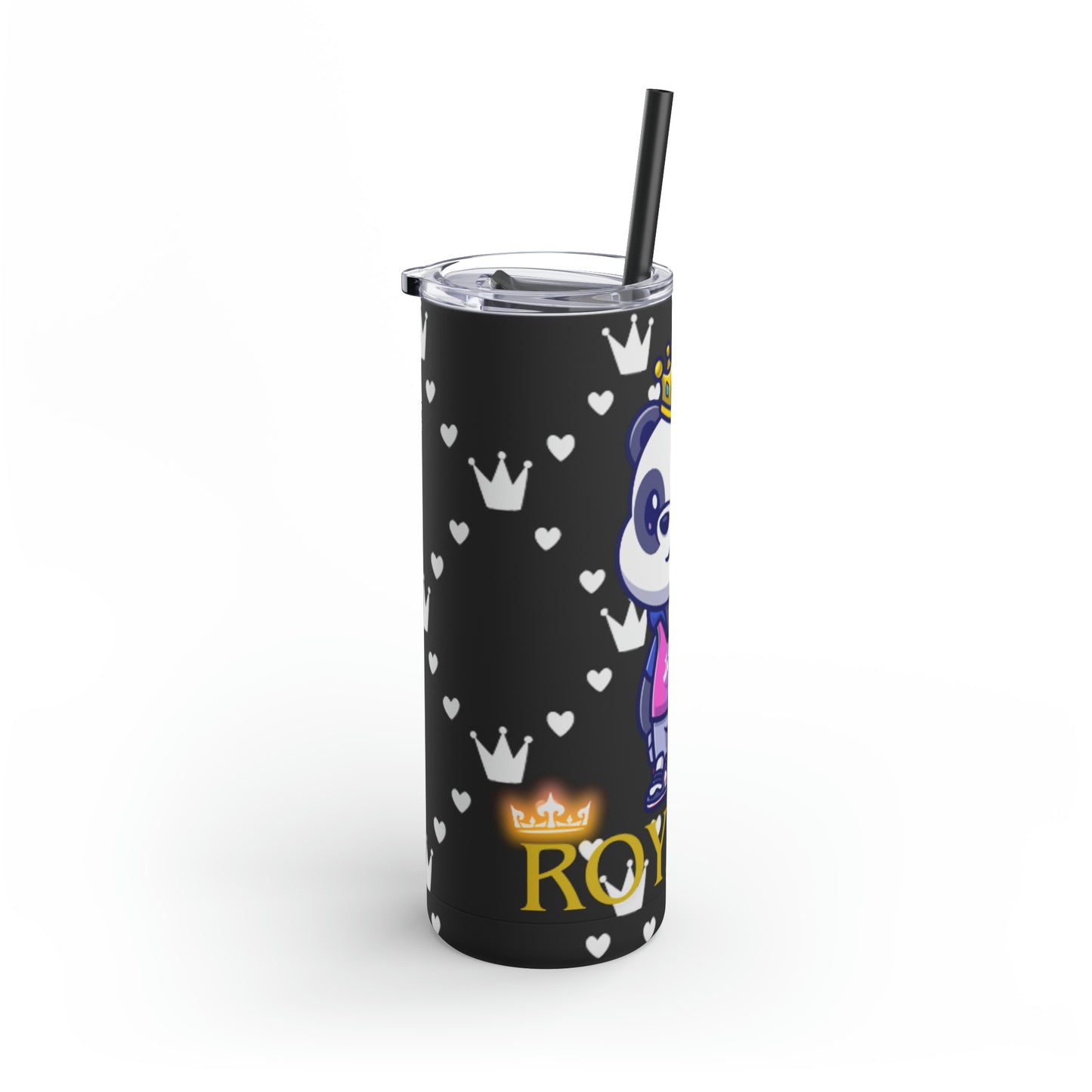 OMNI™ Royalty Panda Maars Maker Skinny Matte Tumbler (20oz)
