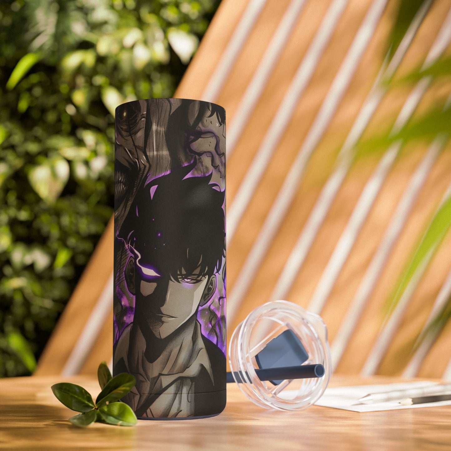 OMNI™ Solo Leveling Shadow Monarch Skinny Matte Tumbler