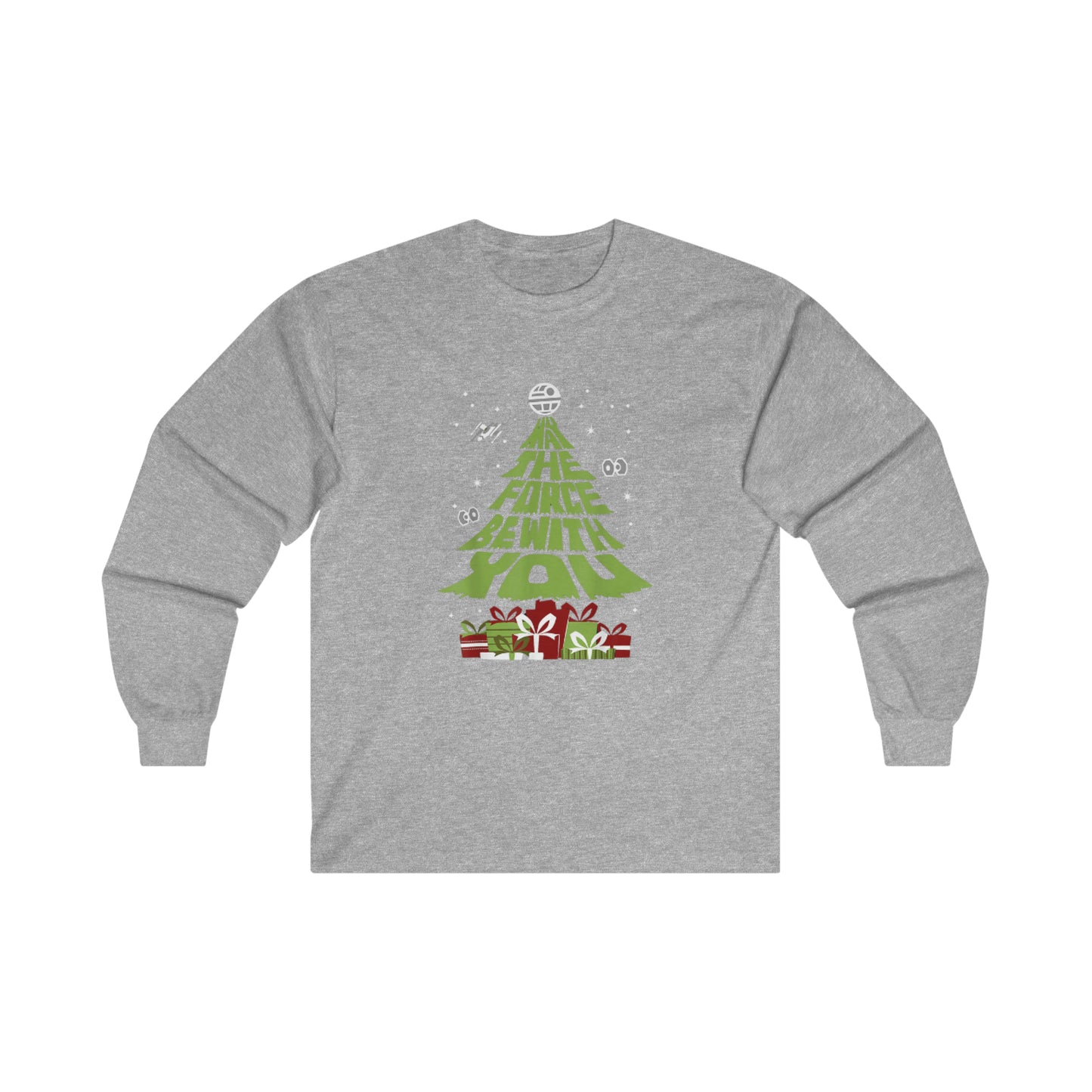 OMNI™ May The Force Be With You Christmas Tree Unisex Ultra Cotton Long Sleeve T-Shirt