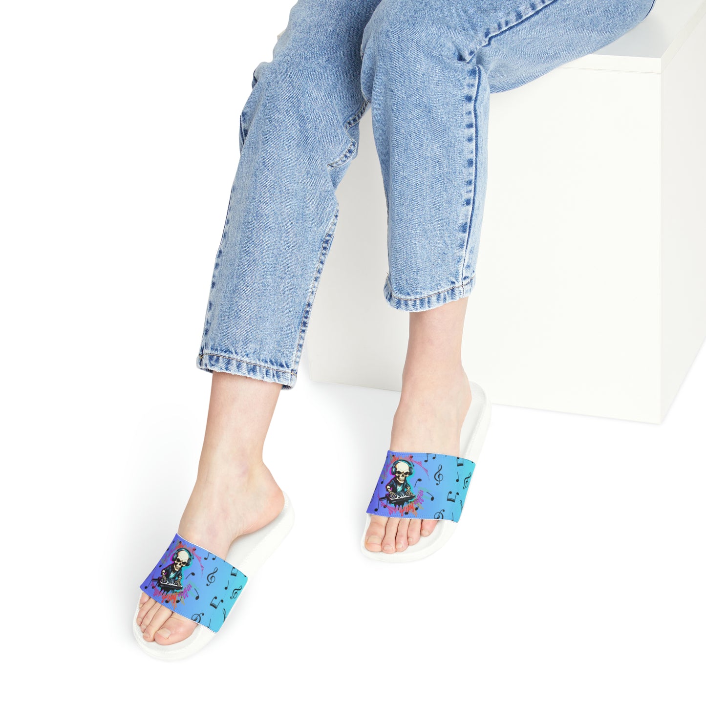 OMNI™ Silhouettes Of My Coffin Women's PU Slide Sandals (2nd Edition)