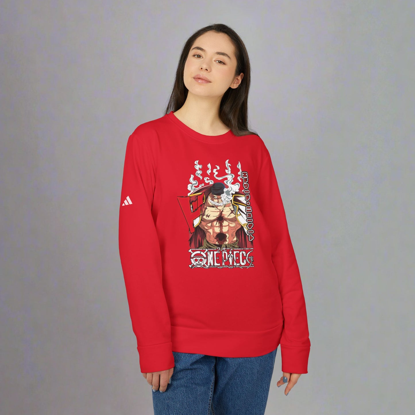 OMNI™ One Piece Edward "Whitebeard" Newgate Adidas Unisex Fleece Crewneck Sweatshirt