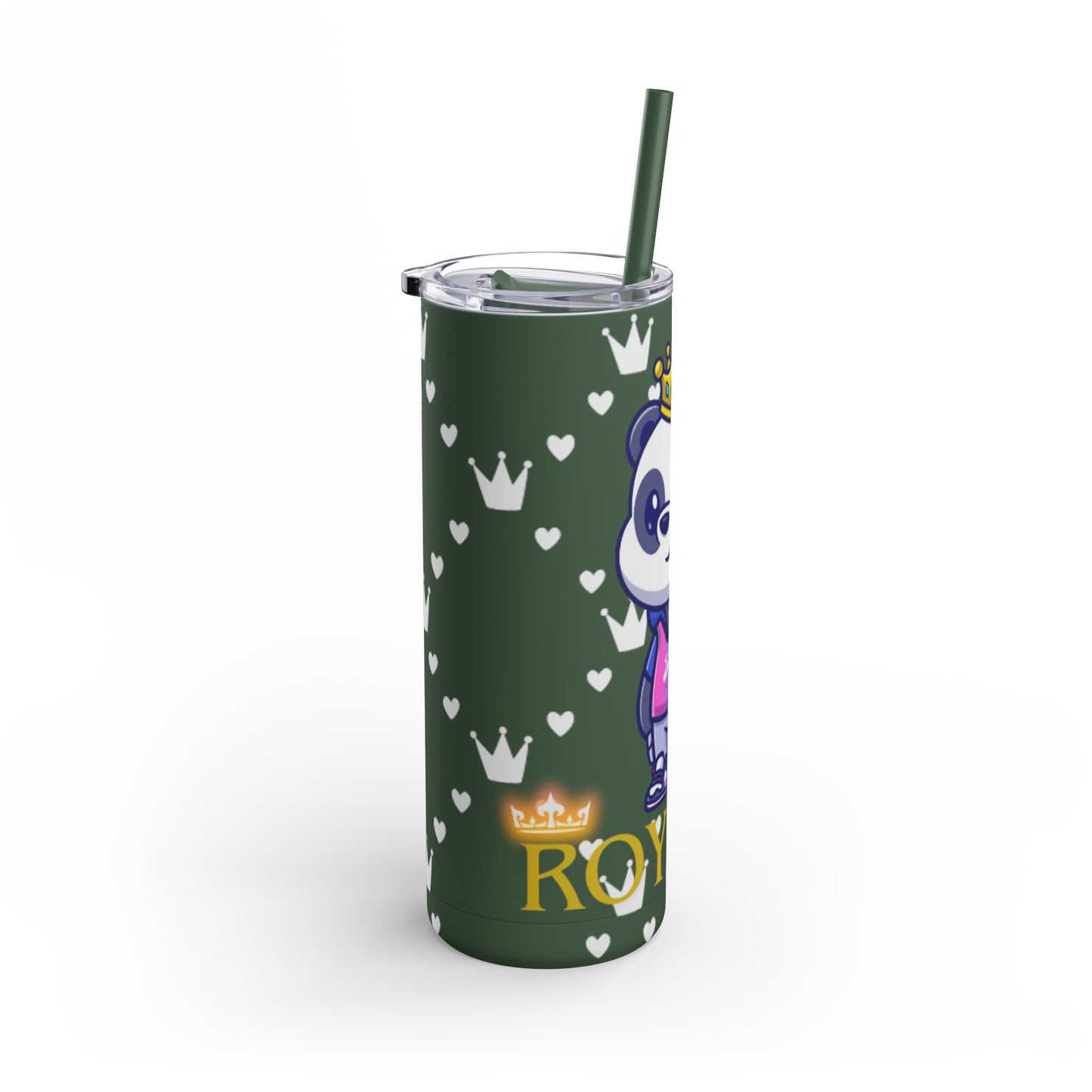 OMNI™ Royalty Panda Maars Maker Skinny Matte Tumbler (20oz)