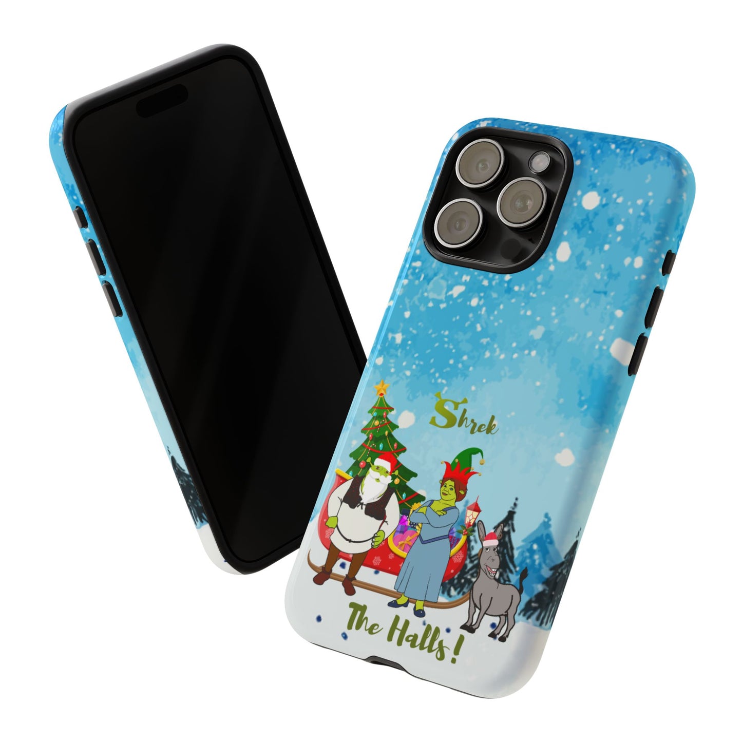 OMNI™ Shrek The Halls! (Shrek Trio: Shrek, Fiona and Donkey) Christmas Themed Phone Cases