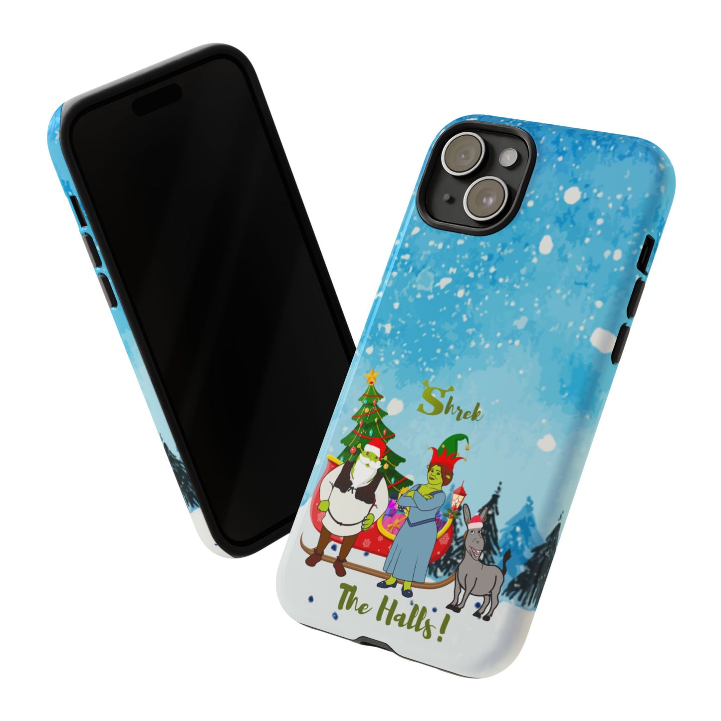 OMNI™ Shrek The Halls! (Shrek Trio: Shrek, Fiona and Donkey) Christmas Themed Phone Cases