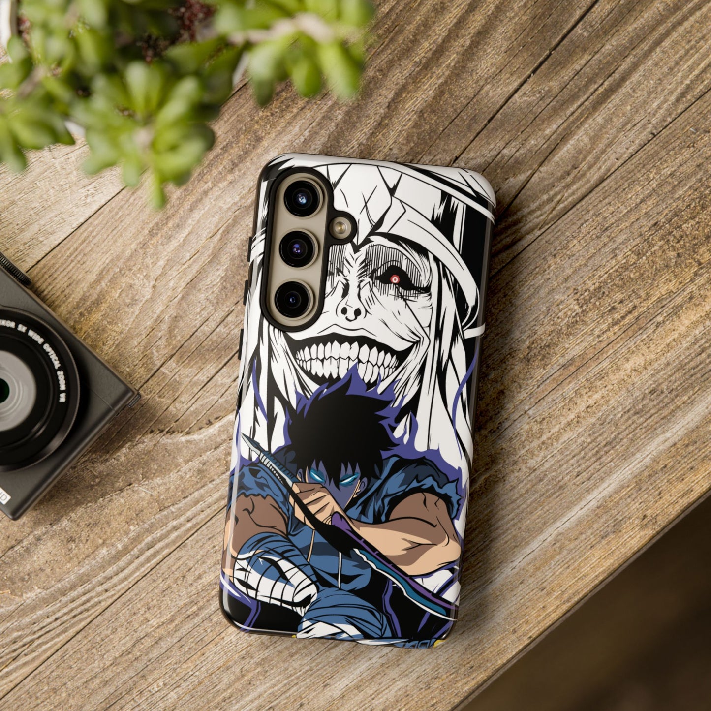 OMNI™ Solo Leveling Sung Jinwoo Vs Statue Of God II Double Layered Phone Case