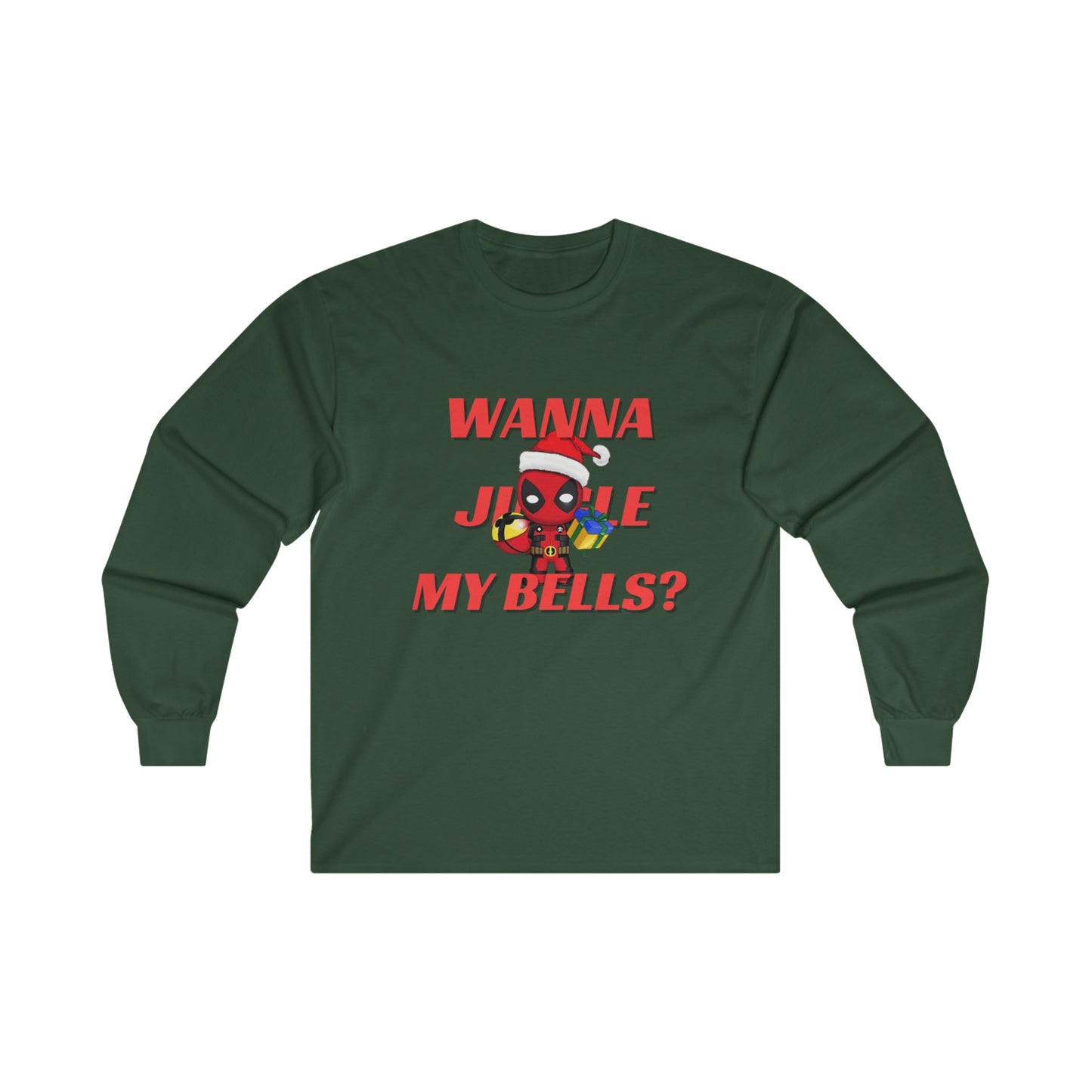 OMNI™ Deadpool Santa (Wanna Jingle My Bells?) Ultra Cotton Long Sleeve T-Shirt