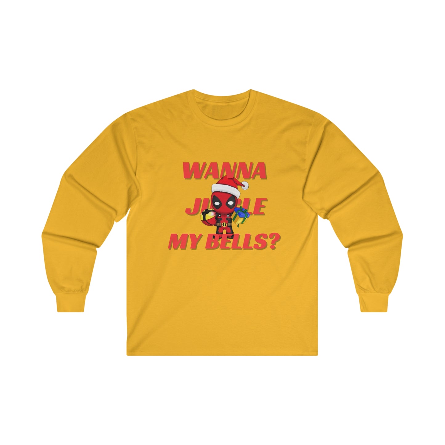 OMNI™ Deadpool Santa (Wanna Jingle My Bells?) Ultra Cotton Long Sleeve T-Shirt