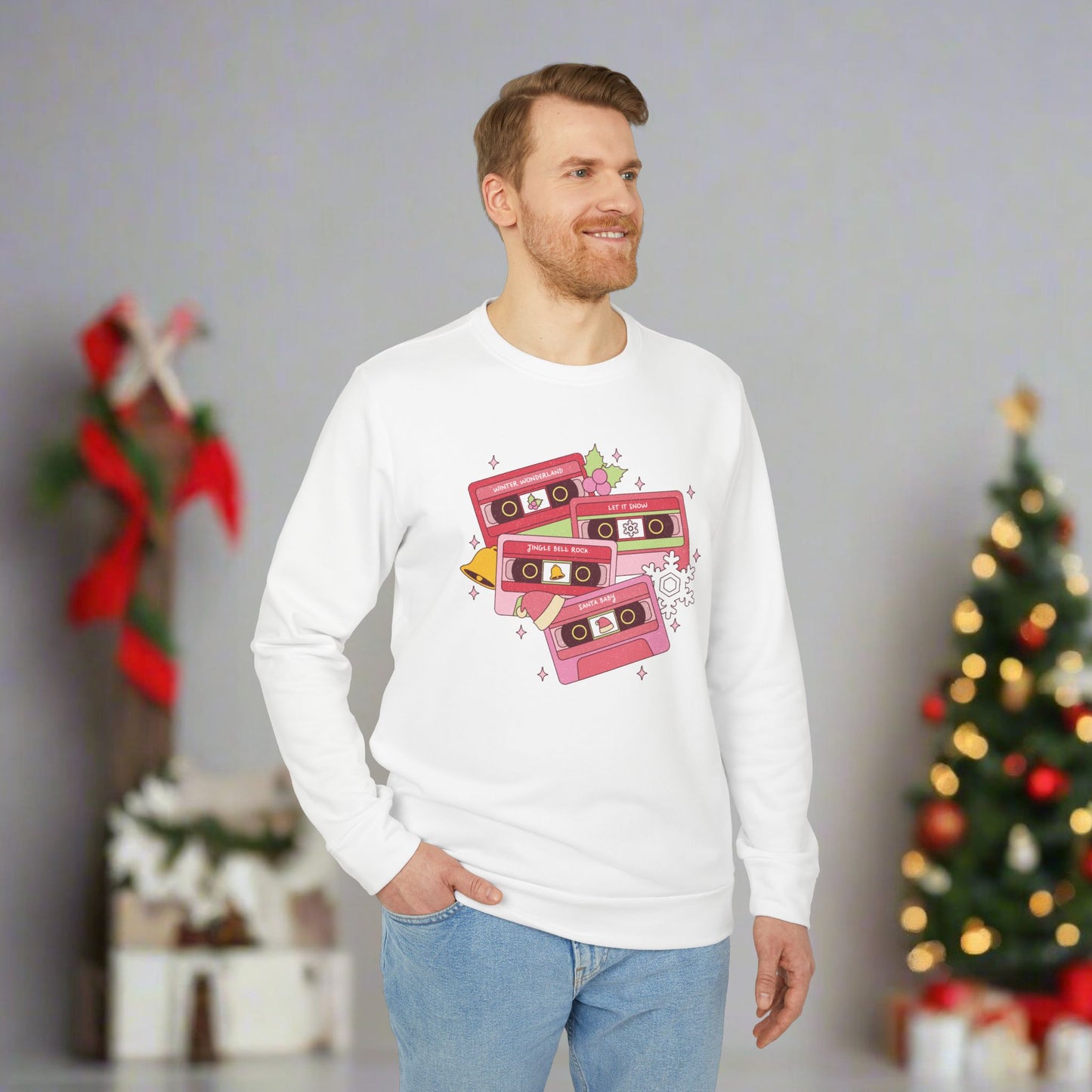 OMNI™ Christmas Carol Adidas Unisex Fleece Crewneck Sweatshirt