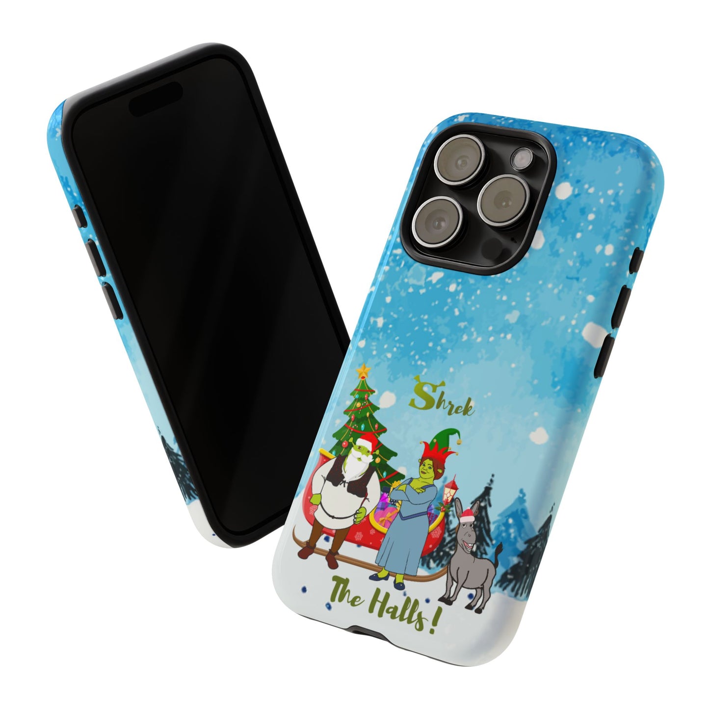 OMNI™ Shrek The Halls! (Shrek Trio: Shrek, Fiona and Donkey) Christmas Themed Phone Cases