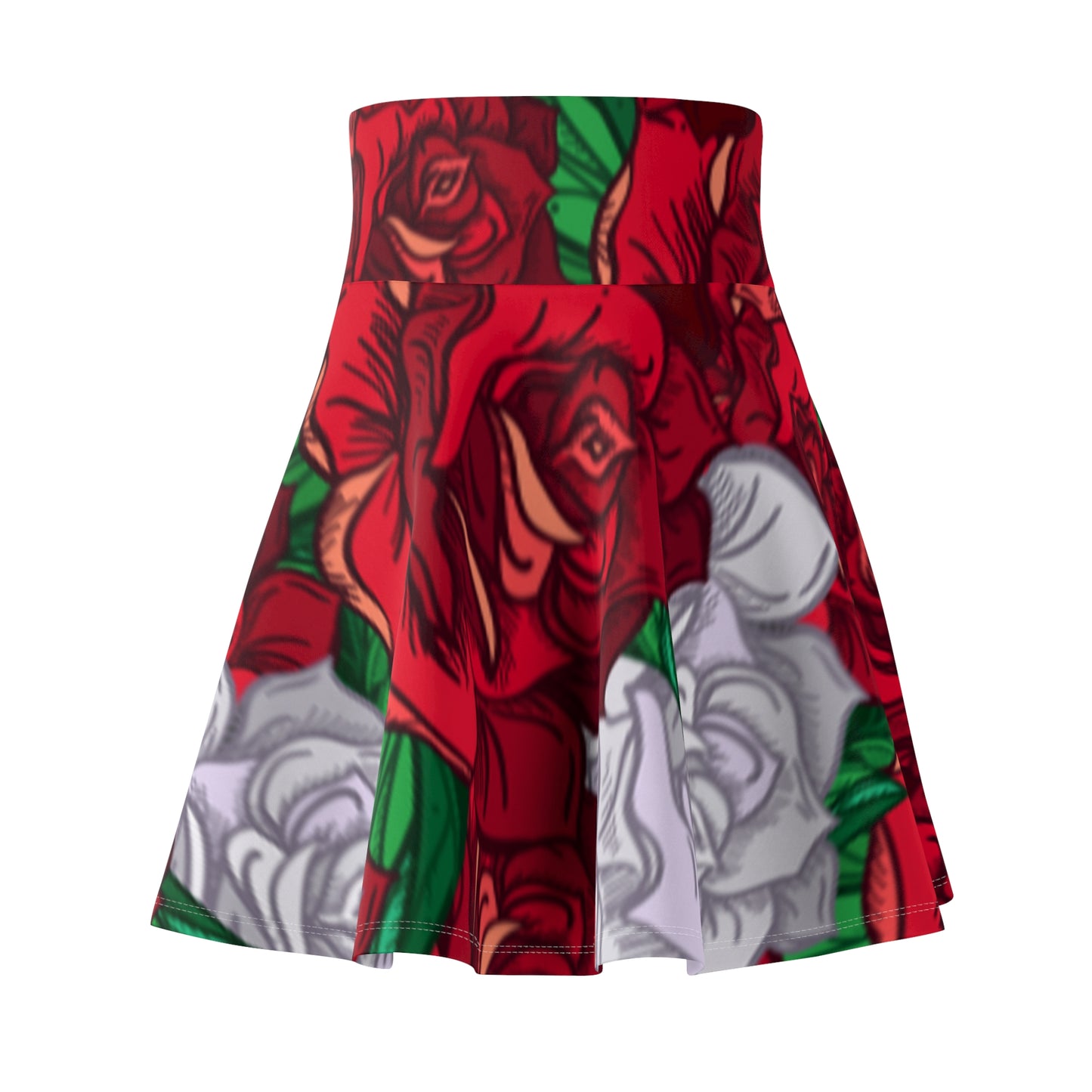 OMNI™ Roses Women's Skater Skirt (AOP)