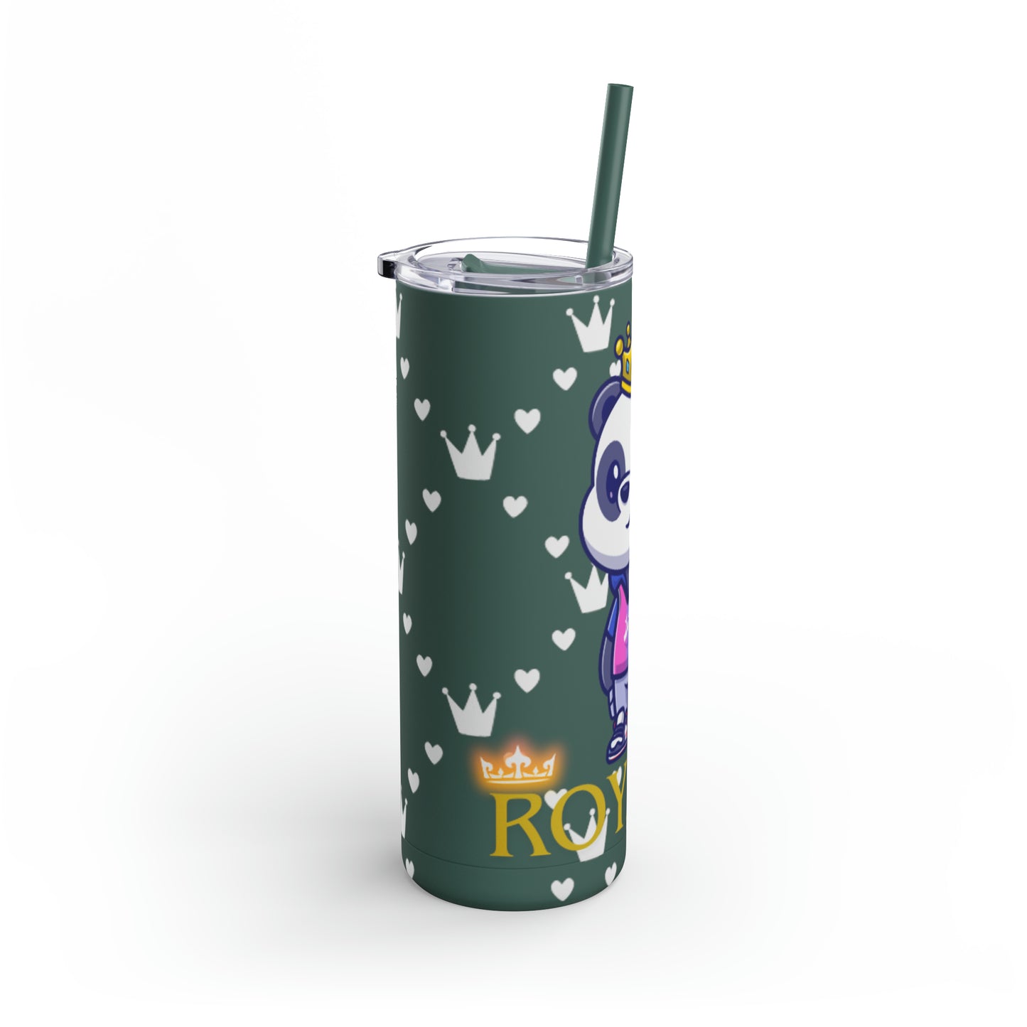 OMNI™ Royalty Panda Maars Maker Skinny Matte Tumbler (20oz)