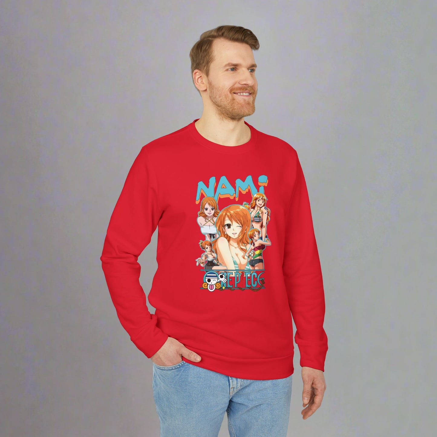OMNI™ One Piece Cat Burglar Nami Adidas Unisex Fleece Crewneck Sweatshirt