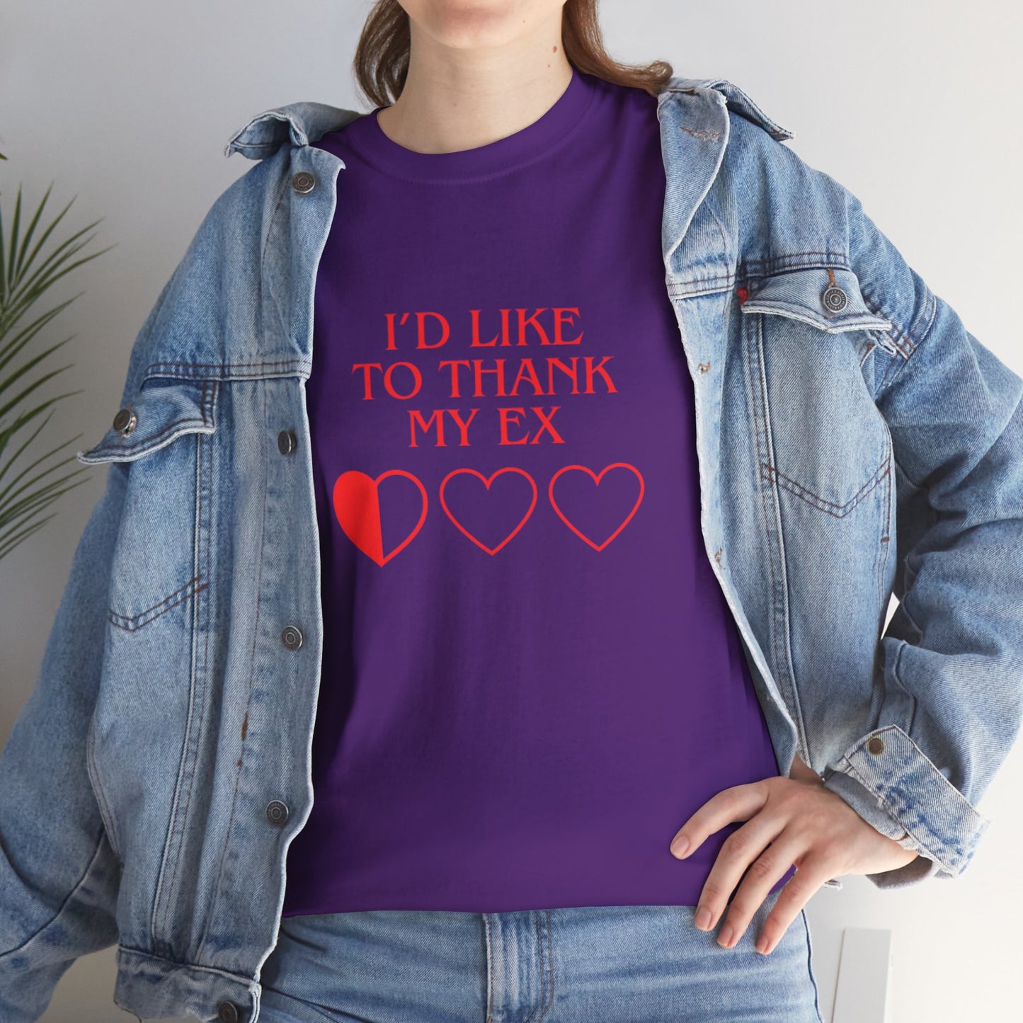 OMNI™ I'D Like To Thank My Ex Unisex Heavy Cotton T-Shirt