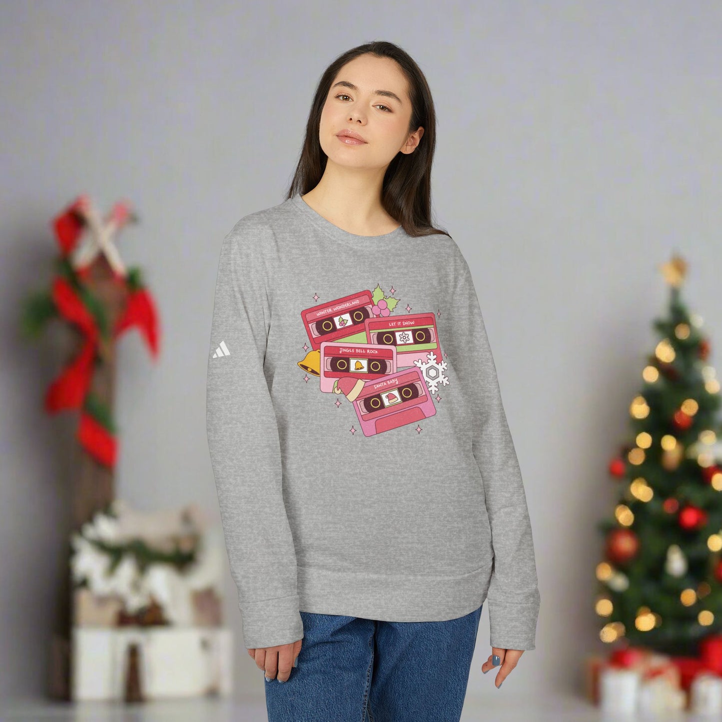 OMNI™ Christmas Carol Adidas Unisex Fleece Crewneck Sweatshirt