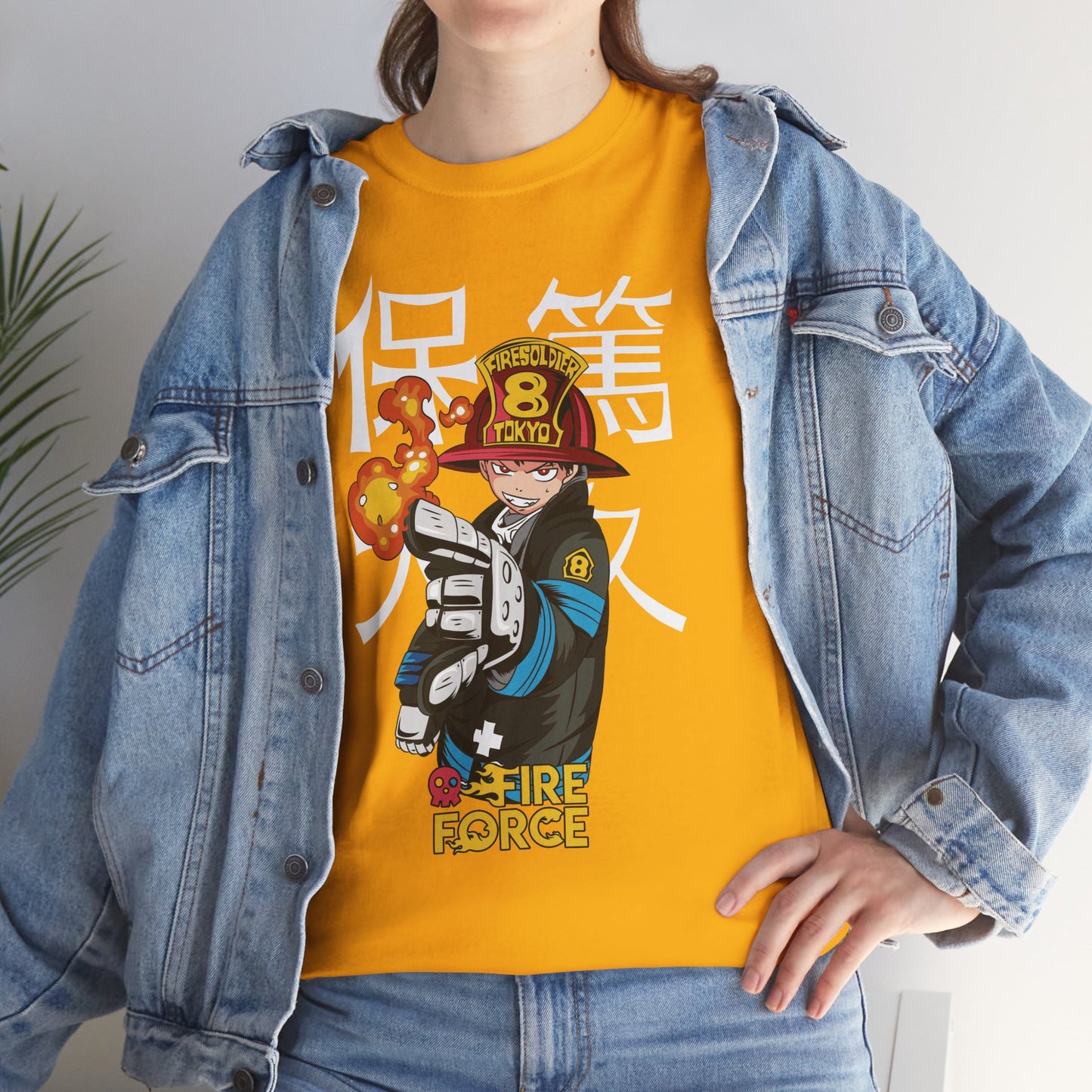 OMNI™ Fire Force Shinra Kusakabe Unisex Heavy Cotton T-Shirt