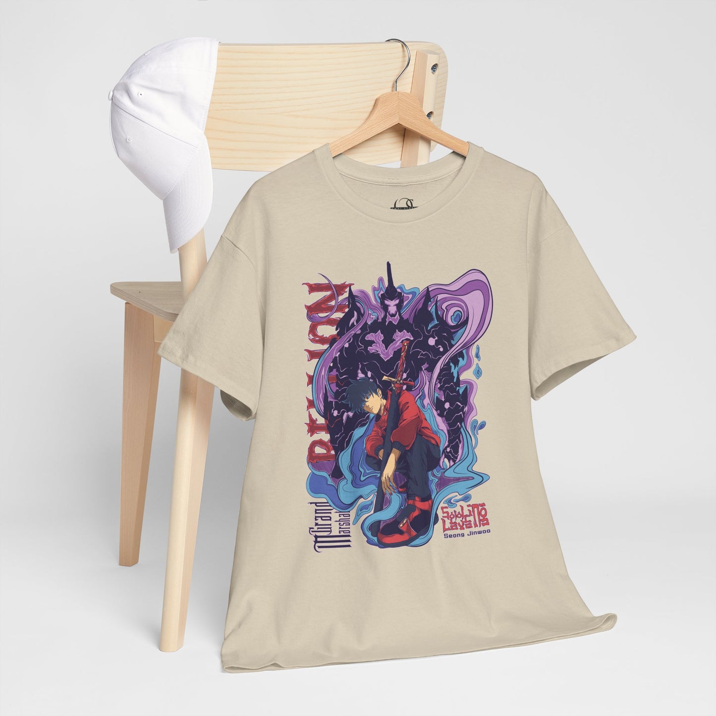 OMNI™ Solo Leveling Sung Drip-Woo Unisex Heavy Cotton T-Shirt