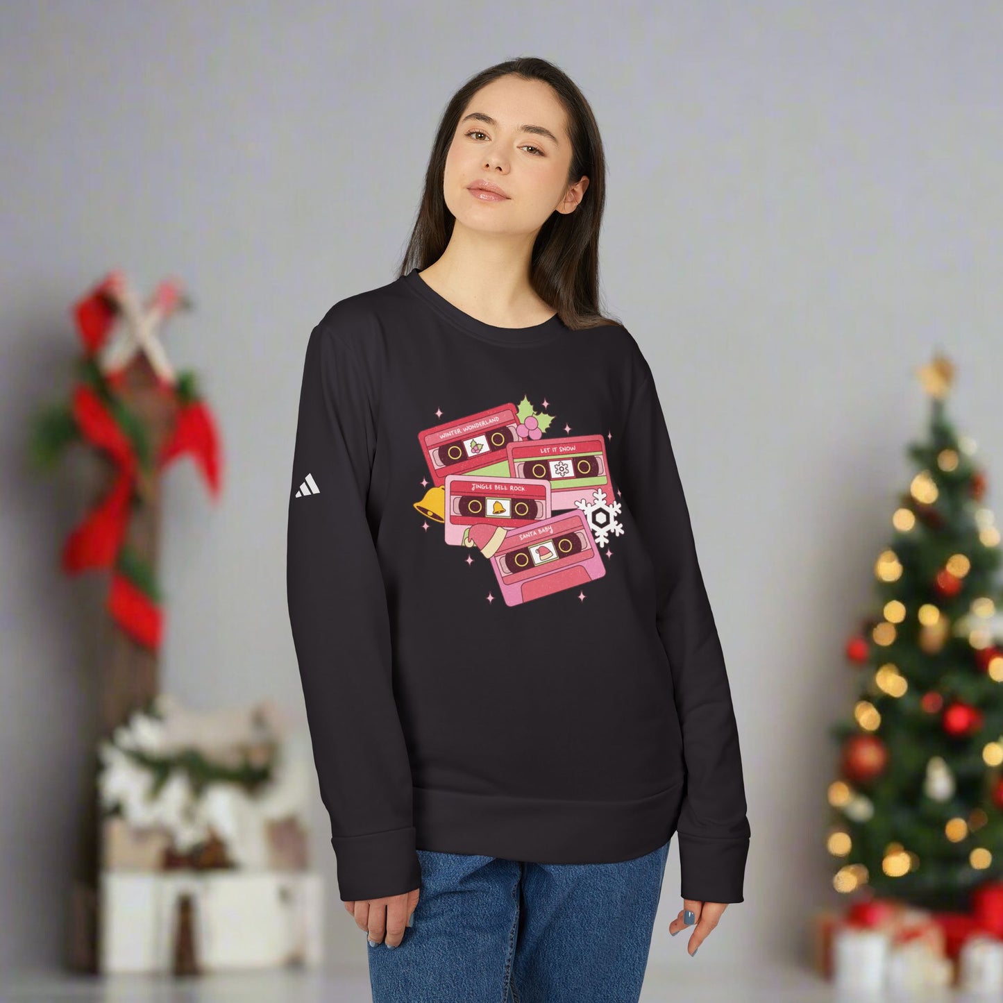 OMNI™ Christmas Carol Adidas Unisex Fleece Crewneck Sweatshirt