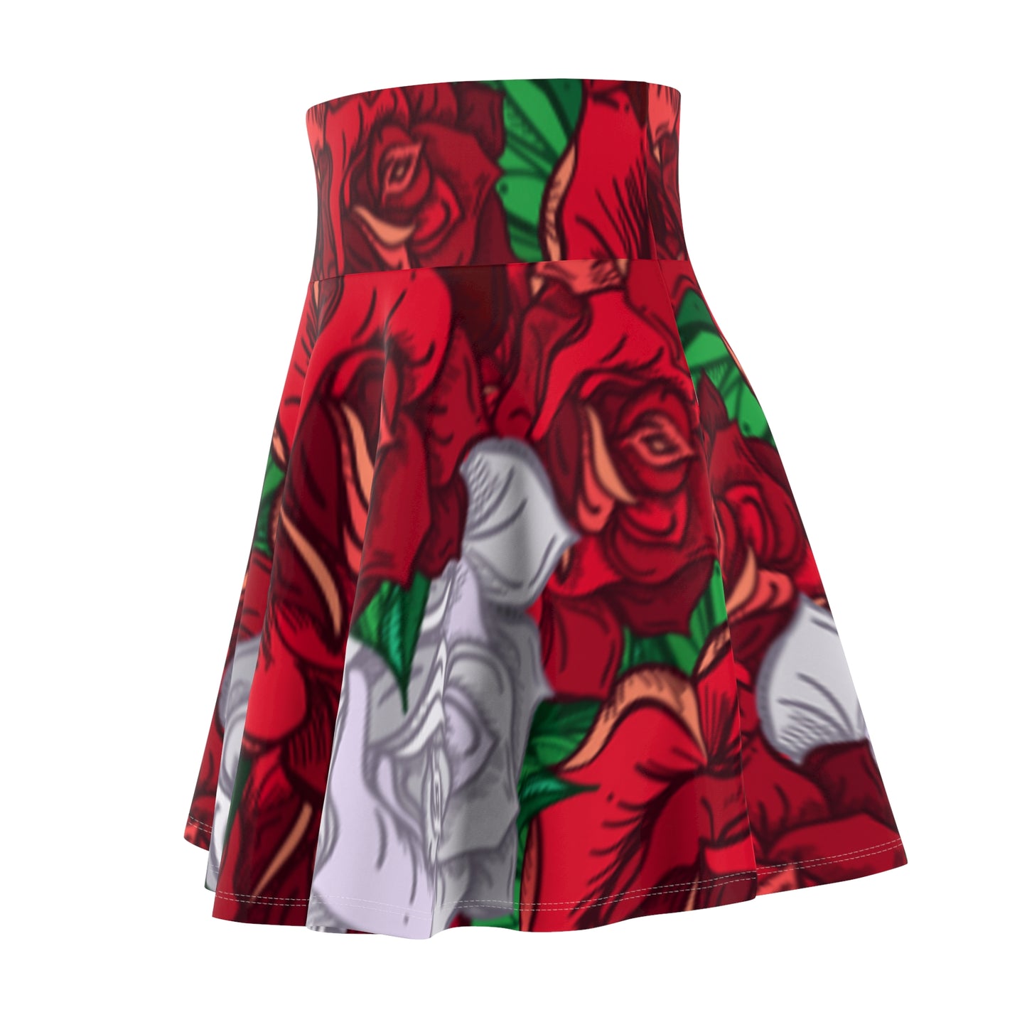 OMNI™ Roses Women's Skater Skirt (AOP)