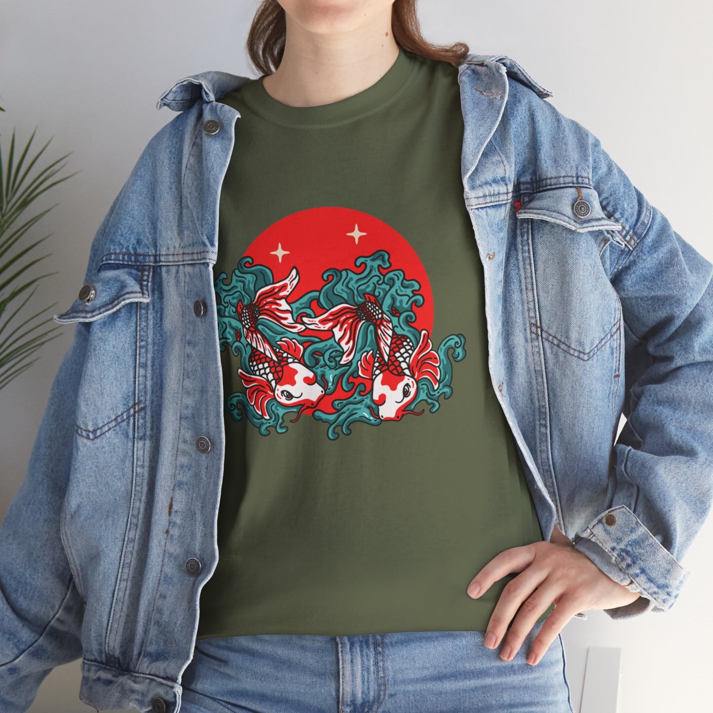OMNI™ Japanese Koi Unisex Heavy Cotton T-Shirt
