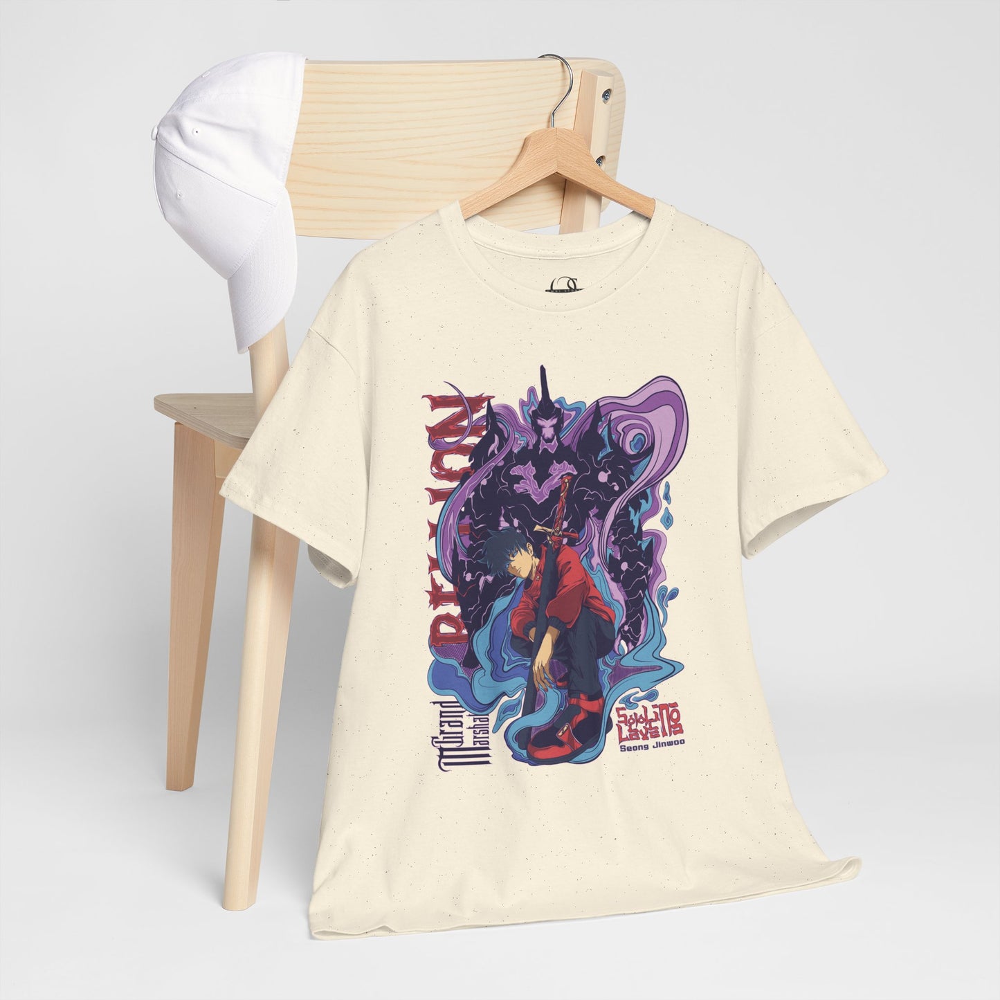 OMNI™ Solo Leveling Sung Drip-Woo Unisex Heavy Cotton T-Shirt