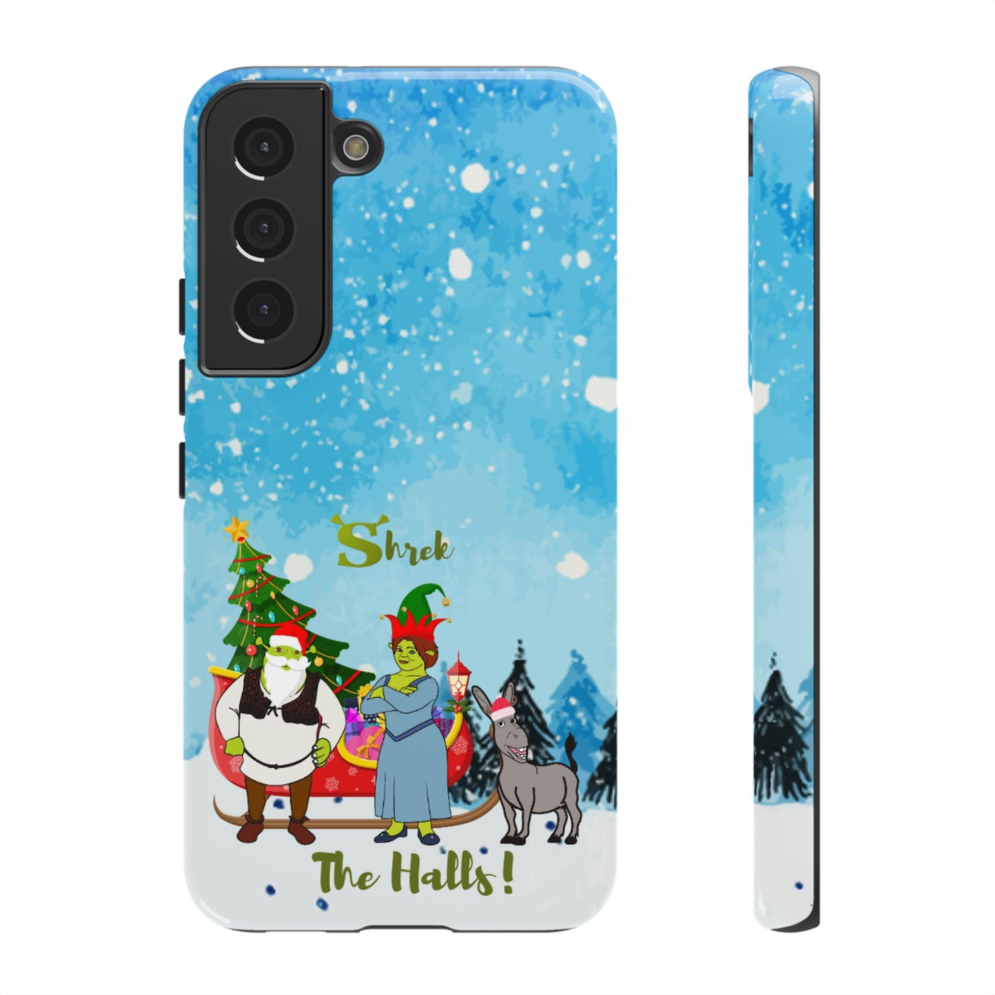 OMNI™ Shrek The Halls! (Shrek Trio: Shrek, Fiona and Donkey) Christmas Themed Phone Cases