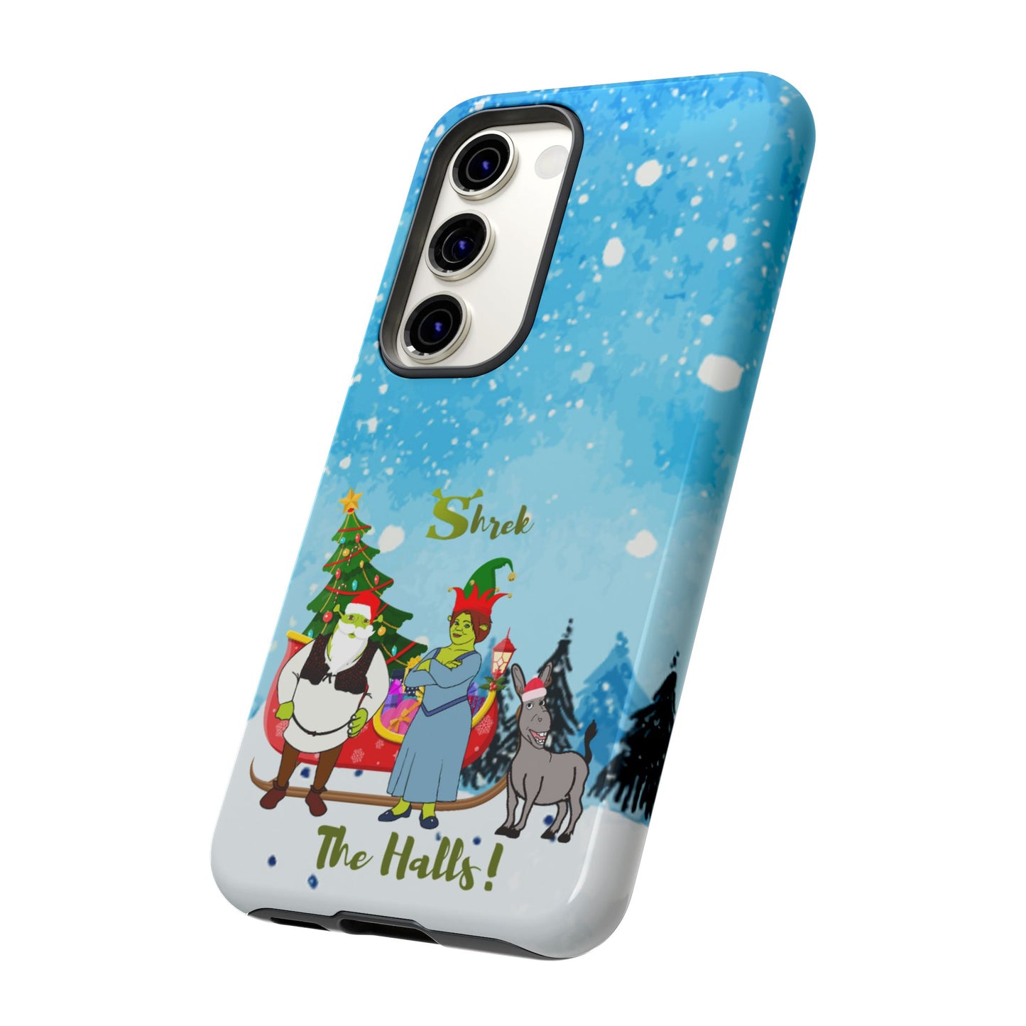 OMNI™ Shrek The Halls! (Shrek Trio: Shrek, Fiona and Donkey) Christmas Themed Phone Cases