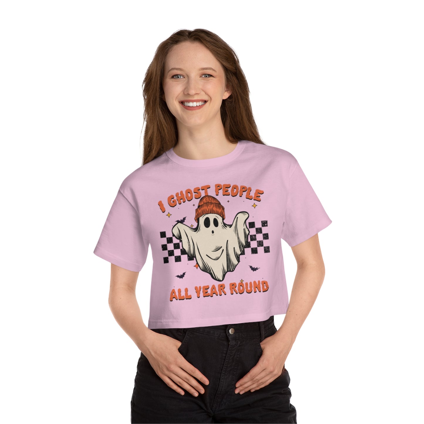 OMNI™ I Ghost People All Year Round Champion Women's Heritage Cropped T-Shirt