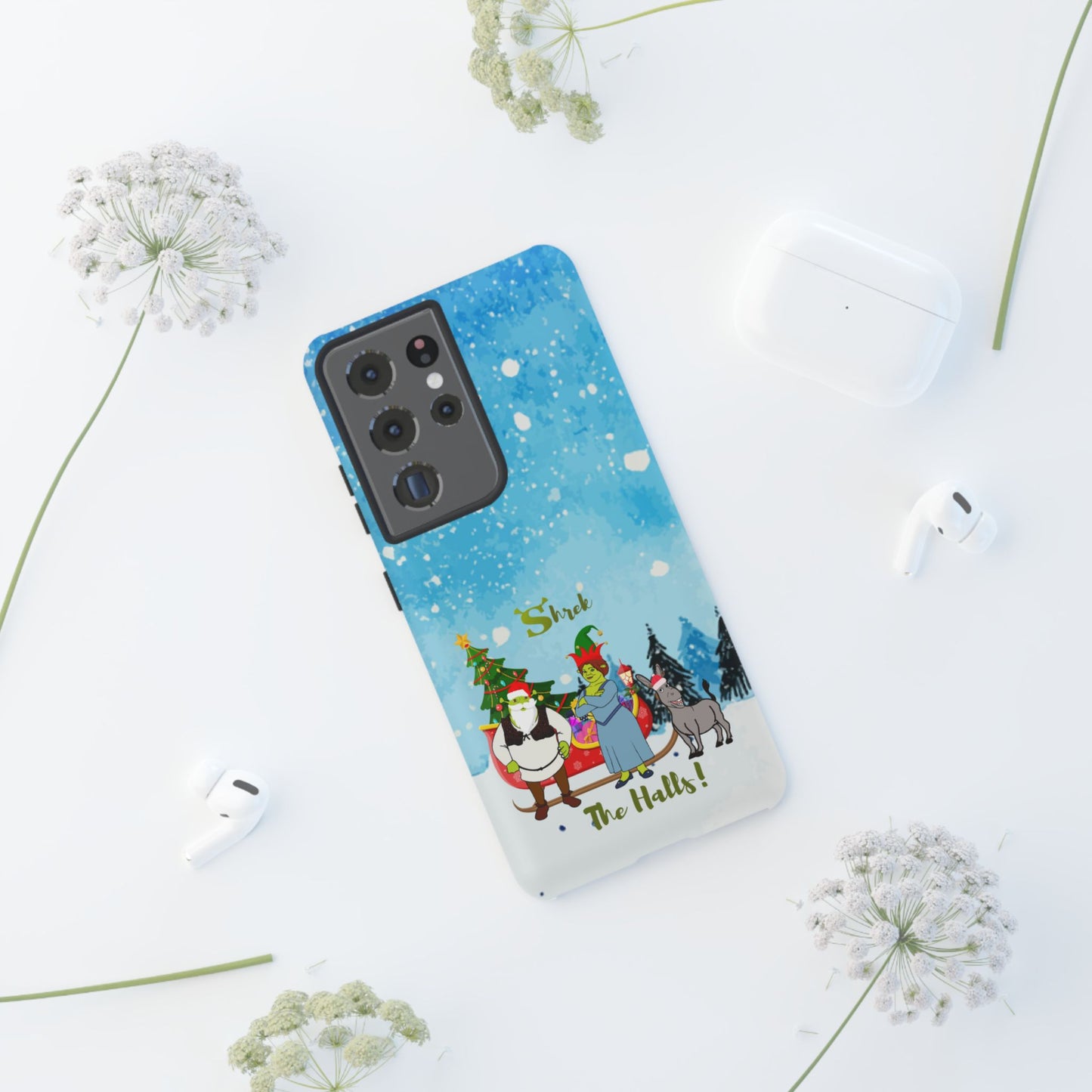 OMNI™ Shrek The Halls! (Shrek Trio: Shrek, Fiona and Donkey) Christmas Themed Phone Cases