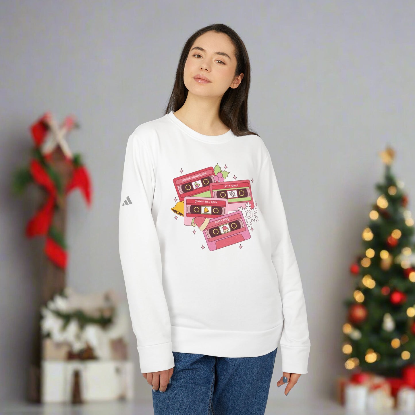 OMNI™ Christmas Carol Adidas Unisex Fleece Crewneck Sweatshirt
