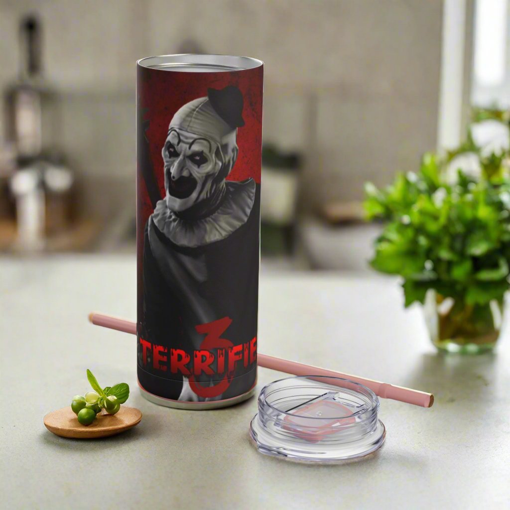 OMNI™ Art The Clown (Terrifuer III) Maars Maker 20oz Skinny Matte Tumbler