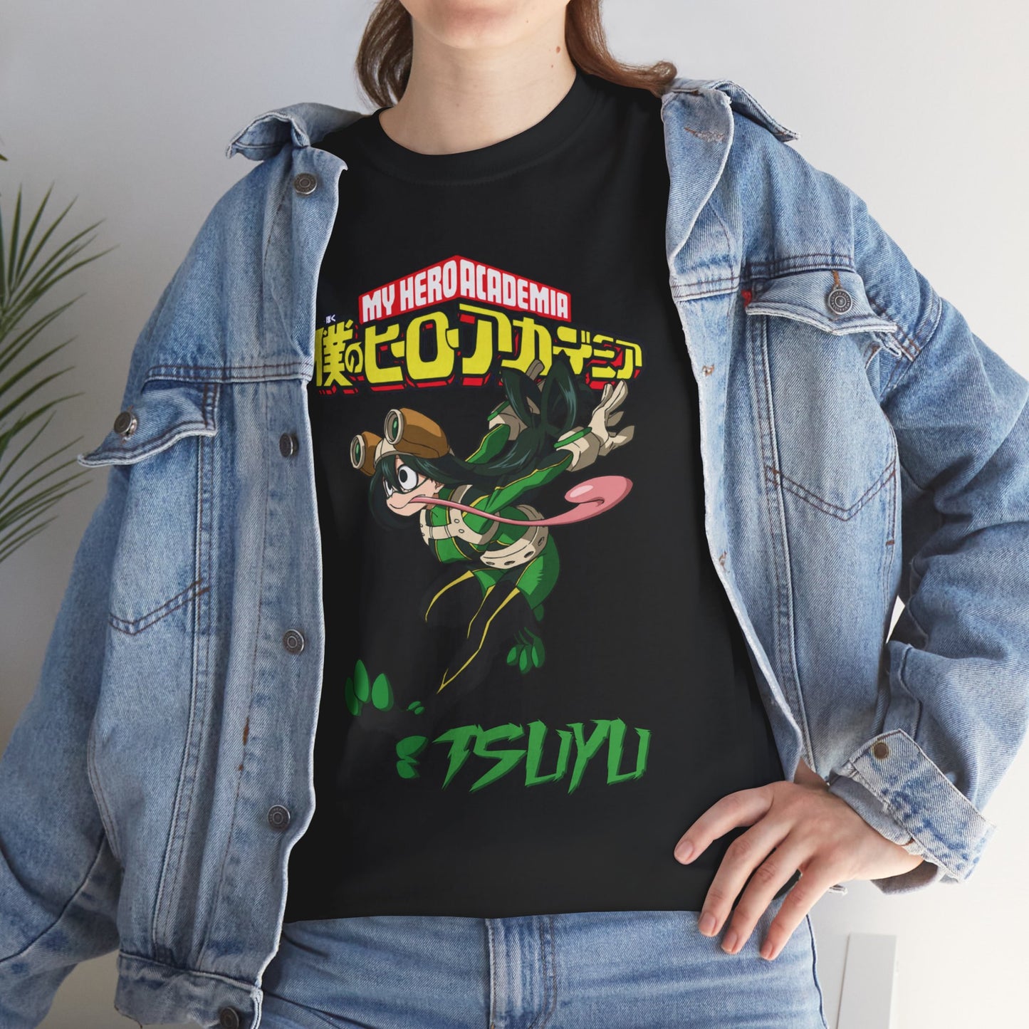 OMNI™ My Hero Academia Tsuyu Asui Unisex Heavy Cotton T-Shirt