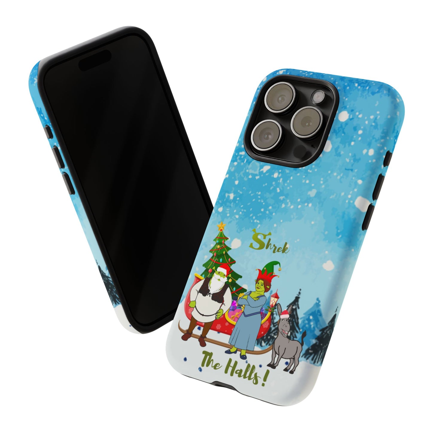 OMNI™ Shrek The Halls! (Shrek Trio: Shrek, Fiona and Donkey) Christmas Themed Phone Cases