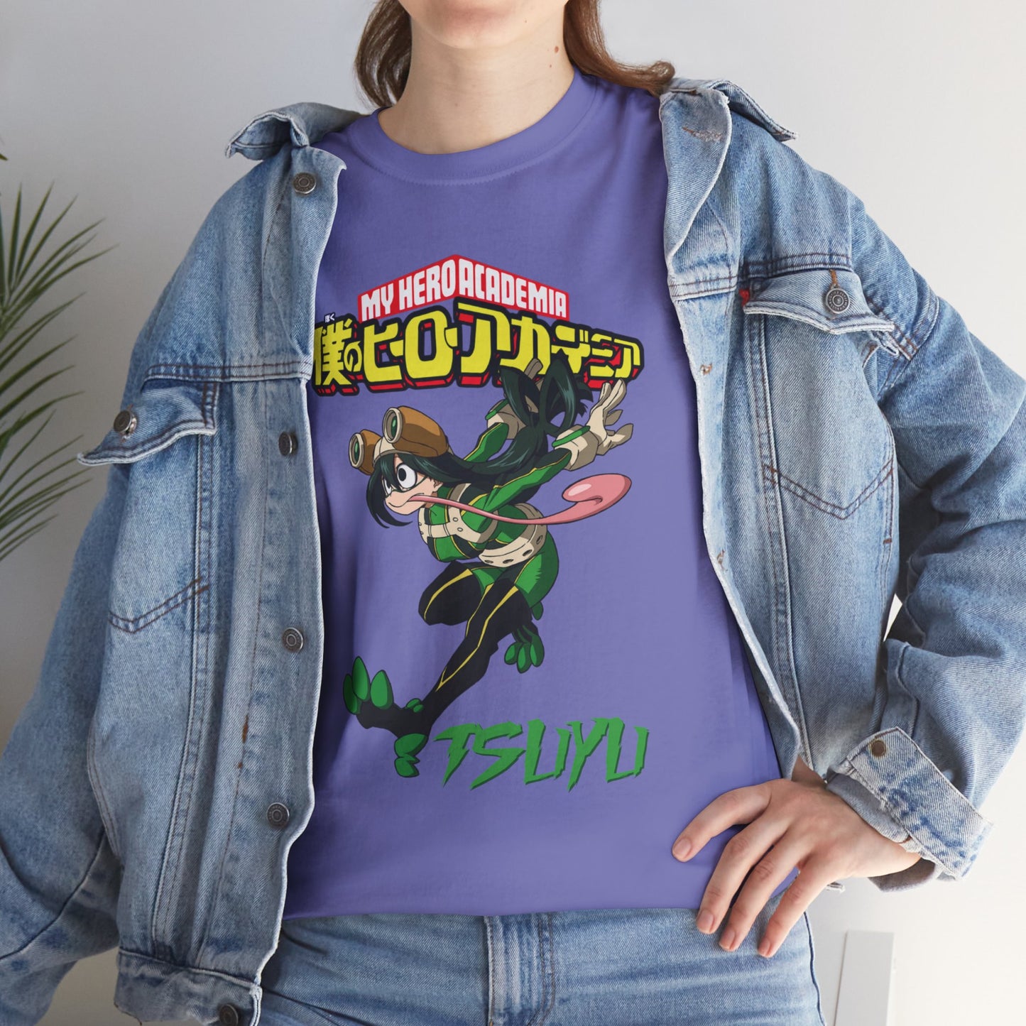 OMNI™ My Hero Academia Tsuyu Asui Unisex Heavy Cotton T-Shirt