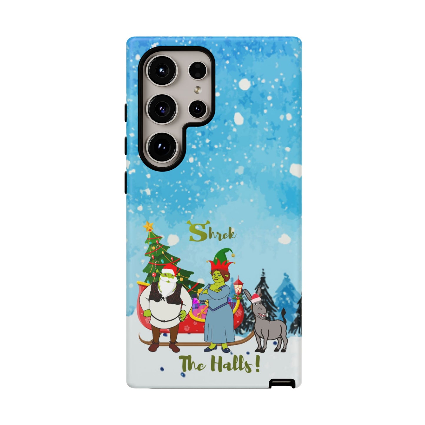 OMNI™ Shrek The Halls! (Shrek Trio: Shrek, Fiona and Donkey) Christmas Themed Phone Cases