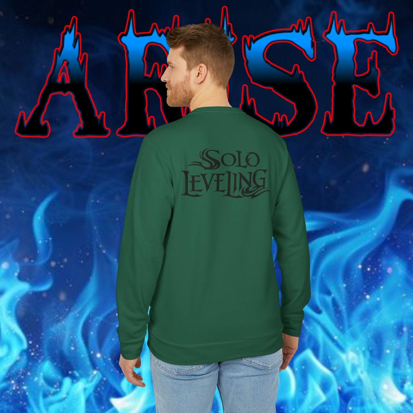 OMNI™ Solo Leveling Dual Dagger Adidas Unisex Fleece Crewneck Sweatshirt